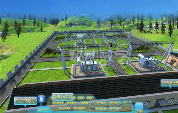 電力工程施工演示動(dòng)畫(huà)