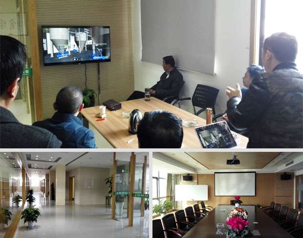 與三和環(huán)保集團相關領導進行技術溝通