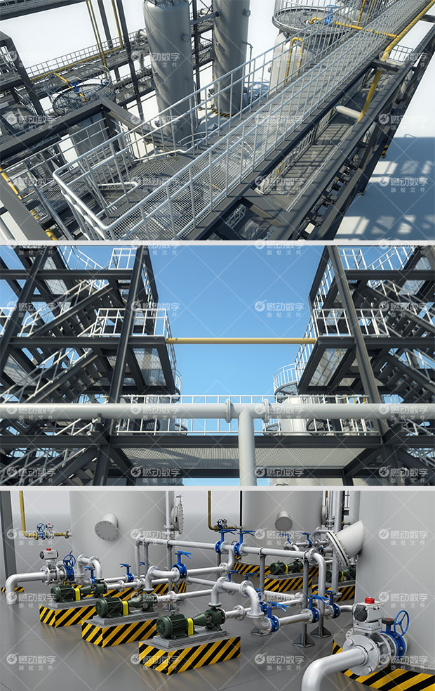 梯度復合臭氧催化氧化技術(shù)三維動畫