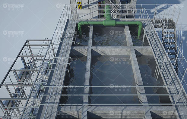 節(jié)能型浸沒(méi)式 MCR 膜化學(xué)反應(yīng)器技術(shù)三維動(dòng)畫